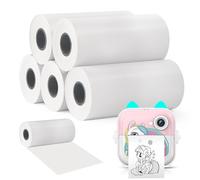5 Rollos de Papel de Impresión Instantánea Papel de Impresión Térmica Sin Papel de Impresión de Tinta para Cámara Instantánea para Niños, para la Mayoría de las Cámaras Instantáneas para Niños