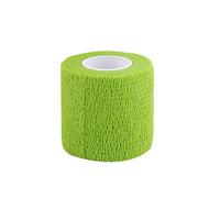 5 rollos de vendajes autoadhesivos arcoíris antiagua, permeables al aire, superficie lisa, antitranspiración, tela no tejida de alta calidad, fácil de rasgar sin tijeras (verde)