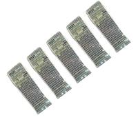 5 rollos plateados de 9 filas cuadradas de lentejuelas con purpurina, cinta de lentejuelas de colores, para manualidades, disfraces, cortinas, diadema, costura de flecos