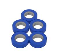 5 rollos VDE cinta aislante eléctrica PVC cinta adhesiva 15mm x 10m DIN EN 60454-3-1 color: azul