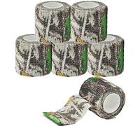5 Rollos Vendaje de Camuflaje Autoadhesivo 5cm X 4.5m Cinta Envoltura Camuflaje, Cinta Camuflaje Adhesiva, Autoadhesiva Cintas de Camuflaje Adecuada para Acampar Al Aire Libre, FotografíA, Caza