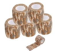 5 Rollos Vendaje de Camuflaje Autoadhesivo 5cm X 4.5m Cinta Envoltura Camuflaje, Cinta Camuflaje Adhesiva, Autoadhesiva Cintas de Camuflaje Adecuada para Acampar Al Aire Libre, FotografíA, Caza
