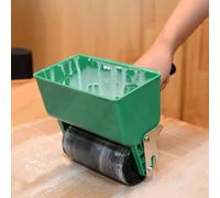 5 ruedas de repuesto de esponja de 3 pulgadas y 6 pulgadas para aplicador manual, herramienta de revestimiento rápido, muebles, cartón de cuero, uso de fábrica, color negro (150 mm)