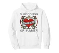 5 Seconds of Summer Arrow Heart White Sudadera con Capucha