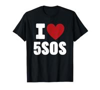 5 Seconds of Summer I Heart In Black Camiseta