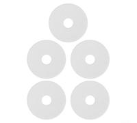 5 sellos de válvula de descarga, arandela de sellado de base, almohadilla de goma de cuero de sellado de agua para válvula de descarga dual Roca