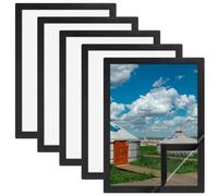 5 SET Marco Magnético A4, Elegante Marco A4, Set de Marcos Magnéticos Autoadhesivos, Práctico Marco de Fotos Magnético con Cierre de Imán para Pinturas de Diamante, Dibujos de Niños, Marcos Magnéticos