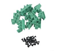 5 Sets DRG-01 PCB DIN Rail Adapter Placa de circuito Soporte de montaje para DIN-35 Rail Equipo Industrial Gabinete de Control Plástico Verde