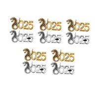 5 Sets of The Year Jewelry 2025 Snake Insignia Pin de cumpleaños Pins de Broche de Animales Aleación 2pcs*5