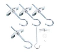 5 Sets Orchid Clip Screw Wall Anchors Toggle Bolts Nut Hanging Accessory Replacement Drywall Carbon Steel Wing Nuts For