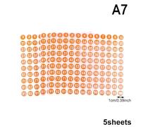 5 Sheets Number Stickers 1-100 Label Sticker For Diy Craft Nail Polish Glue Bottle Scrapbooking Diary Stationery Para Oficina(A7)
