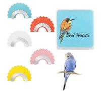 5 silbatos para pájaros de 5 colores, silbatos locos para adultos, silbato loco, silbatos resistentes, trucos orales, trucos de broma, tweeting (azul, blanco, naranja, rosa, amarillo)