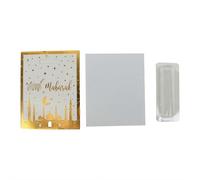 5 sobres de Eid Mubarak con clip para dinero, decoración islámica de Ramadán Mubarak, suministros de fiesta Eid Al-Fitr 2026, sobres de regalo de efectivo de papel (estilo B)