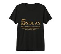 5 Solas - Cinco Solas de la Reforma Cristiana - Vintage Camiseta Premium