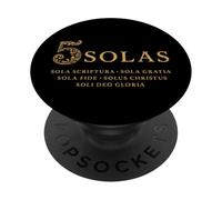 5 SOLAS - Cinco Solas de la Reforma Cristiana - Vintage PopSockets PopGrip Adhesivo