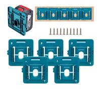 5 soportes de batería para batería Bosch/Makita 18V Soporte de pared para batería BL1860 BL1850 BL1840 BL1830 con 10 tornillos, sin batería