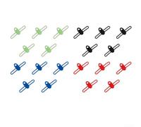 5 soportes de silicona para anzuelos de pesca, organizadores seguros compatibles con varias cañas de pescar, protege los ganchos de daños y evita enredos (rojo)