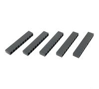 5 soportes para brocas de 10 agujeros de 1/4 pulgadas de vástago hexagonal de almacenamiento para brocas y destornilladores, organizador de plástico, accesorio de herramientas