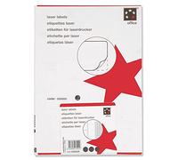 5 Star - Etiquetas blancas para impresión láser (63,5 x 46,6 mm, 100 láminas de 18 etiquetas)