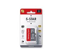 5-Star Tarjeta de memoria micro SD de alta velocidad de 1 TB para navegación de coche, smartphone, dispositivos portátiles de juegos, cámara y dron