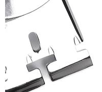 5 String Bridge Tailpiece Clamshell Cover, Silver Guitar Tailpiece with Spring Action Cover for Easy Installation 2.6x1.6x1.4in