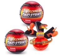 5 Surprise Dino Strike Series 4 Volcano Surprise Dinosaur Mystery Collectible Capsule Toy (2 Pack)