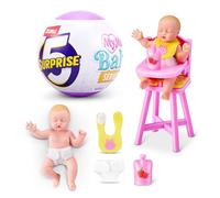 5 Surprise My Mini Baby Serie 2 de ZURU, cápsula misteriosa Coleccionable, Juguete para niñas, bebé Realista en Miniatura, Kit de Juego y Accesorios