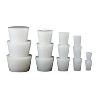 5 tapones cónicos de silicona sólida sin orificio, tapas de goma de sellado cónicas.(32x42x30mm)