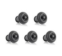 5 tapones de silicona sellados para botellas de vino y bebidas, tapones de corcho de vino reutilizables para fiestas, tapones de vino de silicona, selladores al vacío para botellas de vino