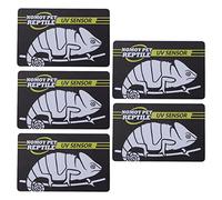 5 Tarjetas de Prueba UVB, Tarjeta de Prueba UV para Mascotas, Mediciones Fáciles, Tarjeta de Sensor UVB de Prueba Rápida Reutilizable para Reptiles, Lámpara de Calentamiento de Reptiles, Indicador de