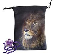 5 Tarot Bolsa Bolsa de Terciopelo con patrón Animal 5.12 x 7.09 Pulgadas, Tarjeta Deportiva, Recuerdo de Fiesta, Bolsa de Almacenamiento con cordón, runas, Bolsa de joyería, Bolsa de Viaje