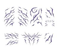 5 tatuajes temporales morados resistentes al agua, tatuajes temporales K Pop para cosplay, festivales, fiestas de Halloween e ideas creativas de disfraces