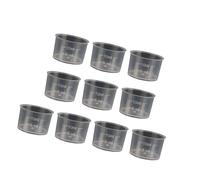 5 tazas medidoras apilables transparentes con graduado para laboratorio, pintura acrílica líquida, arte de medición de líquidos