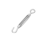 5 tensores de gancho y ojo acero inoxidable alta resistencia, tensor tipo OC, cables alambre ajustable, dispositivo bloqueo Para Vallas De Jardín Y Soporte(M6-14.5cm)