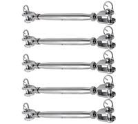 5 tensores de mandíbula y mandíbula de acero inoxidable para tensado de cuerda estructural y tensor de escenario para iluminación de escenario y cuerda de tienda