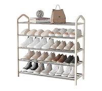 5 Tier Shoe Rack, Holds 20-25 Pairs Shoe Storage Rack, Stackable Shoe Shelf Storage for Closet Entryway Hallway