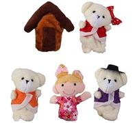 5 títeres de PC y Dedo contando un cuento de hadas para niños cumpleaños perfecto