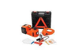 5 toneladas de 12v gato eléctrico hidráulico 4 cm + Inflador neumáticos llave DIRIGIÓ Herramienta reparación coches elevación portátiles luz(3 Ton Plus Wrench)