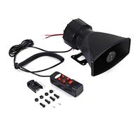 5 tonos de sonido 300db coche furgoneta camión megáfono ruidoso bocina de aire sirena PA MIC altavoz, 12V60W coche cinco tonos bocina de alarma de incendio con mango