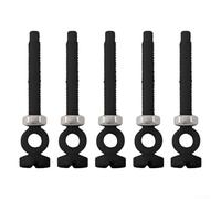 5 tornillos de ajuste de válvula de drenaje para válvula de drenaje de fregadero y sistemas de válvula de drenaje de baño con longitud de compromiso de rosca de 39 mm (negro)