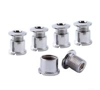 5 tornillos de cadena hechos de acero inoxidable para bicicleta de montaña, repuesto de rueda de cadena simple, doble, triple y a prueba de óxido (B)