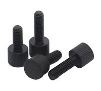 5 tornillos de mariposa acero al carbono M2, cabeza moleteada métrica, tipo liso, for ajuste manual(8mm)