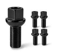 5 tornillos de rueda M14 x 1,5 x 27 mm, con unión esférica R13, perno de rueda SW 17, para Volkswagen y Audi originales llantas de aleación y llantas de acero, Plug & Play, llantas con banda esférica