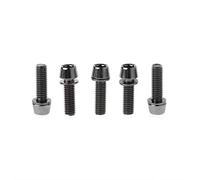 5 tornillos M5 x 20 mm / M6 x 20 mm con piezas de vástago espaciador para bicicleta de carretera, tono fuerte, bocina de montaña, accesorio de ciclismo, soporte para botella de agua, jaula protectora