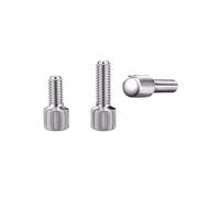 5 tornillos moleteados de acero inoxidable GB836 304 con cabeza pequeña, tornillos de mariposa for cortina, de bloqueo de ajuste manual M2-M6(16mm,M3 (5Pcs))