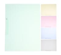 5 transparent document folders in assorted order, PP