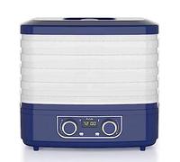 5 Tray Electric Fruit Dehydrator, Pet Snack Dryer,Led Display Screen,With Adjustable Temperature Timer,72 Hours Can Be Timed,For Drying Fruit Meat Vegetable Jerky And Pet Treat, LJJY-KK, Blue