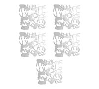 5 troqueles de corte de Navidad para álbumes de recortes, corte de acero al carbono para decoración de álbumes de fotos, corte de Navidad