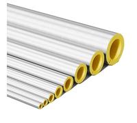 5 tubos de espuma de aislamiento de tuberías, para protección contra la congelación en invierno, tubos de espuma de lana de roca multiusos para hacer ejercicio, protector de mango de máquina (48 x 50