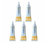 5 tubos de lubricante para cremallera - Grasa multifuncional para reparación de cremallera | Cuidado lubricante para cremalleras de metal y nailon, evita que se pegue